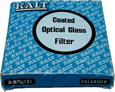 1c0021 -  Kalt Coated Optical Glass Filter Polarizer 58mm Made In Japan 🌸 - Image 1 of 4