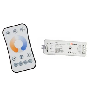 LEDupdates 6000K to 4000K to 3000K CCT controller for LED Strips light + Remote - Picture 1 of 3