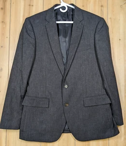 J.Crew Thompson Flex Wool Blazer Men’s 40R Wool Blend Gray Dual Vent 2 Button - Picture 1 of 14