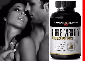 Enhancement Libido - MALE VIRILITY Tribulus Maca Enlargement 1 Bottle 60 Tablets - Picture 1 of 7