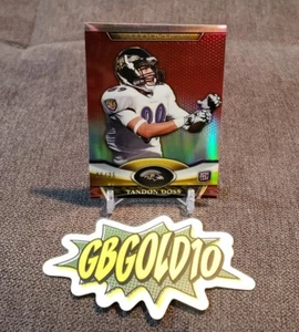 2011 Topps Platinum Red Rookie Card RC Tandon Doss 28 SP #d/25 Ravens - Picture 1 of 3