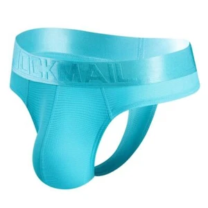 JOCKMAIL Para hombres Correa de Seda de Hielo Jock Sexy Gay Malla Bolsa Tanga Ropa Interior Correa Jockstrap - Imagen 1 de 18