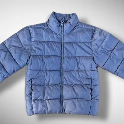 Jaqueta acolchoada infantil tamanho pequeno 5-6 preta leve unissex fria - Imagem 1 de 4