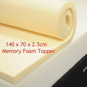 Baby Junior Memory Foam Mattress Topper Orthopaedic Cotbed 140x70 - Picture 1 of 1