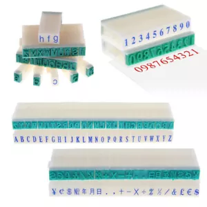 English Alphabet Letters Numbers Rubber Stamp Free Combination Seal Plastic DIY, - Bild 1 von 12