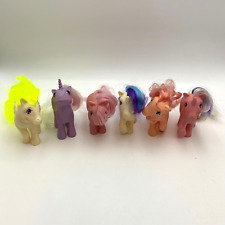 Vintage 1980's My Little Pony MLP Lot of 6 Ponies G1 - Unicorn/Pegasus