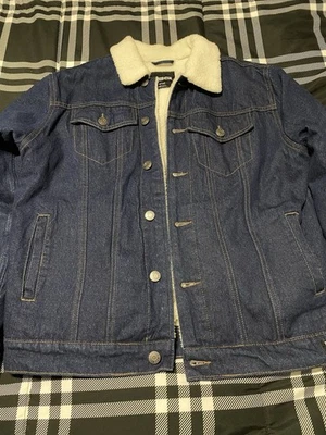 RSQ Tilly’s Brand Sherpa Denim Jacket Men’s Size Small - Image 1 of 4