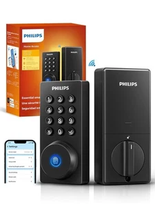 Philips Wi-Fi Door Lock, Wifi Smart Lock Keyless Entry Deadbolt for Front Door, - Picture 1 of 10
