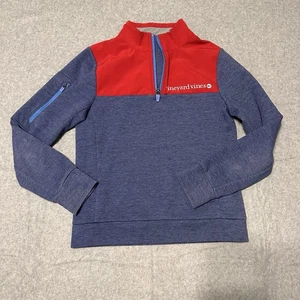 Vineyard Vines Jóvenes Niños 1/4 Cremallera Pullover Sudadera Niños 8-10 Color Block - Imagen 1 de 9