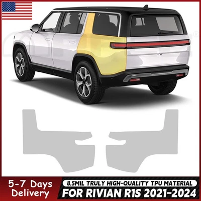 For Rivian R1S 2021-2024 Rear Side Precut Paint Protection Film Clear PPF TPU - Image 1 of 4