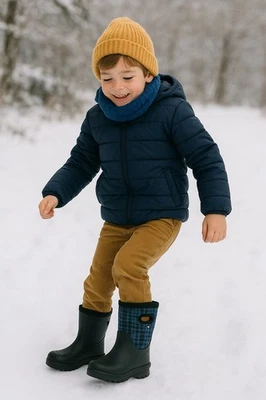 Молодежные зимние дождевые ботинки Bogs Neo-Classic Tie Dye размер 2 - Изображение 1 из 4