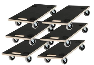 Transportroller Möbelroller Rollbrett Siebdruckbrett TPE Rollen 200 kg  6 Stück - Bild 1 von 8
