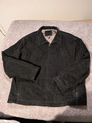 Chaqueta Knightsbridge Para Hombre Talla 3X Cuero Genuino Negro Cremallera Completa Foto 1 de 4