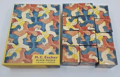 M.C. MC Escher Full Color 6 Sided Block Puzzle From Pomegranate Puzzles - Image 1 of 4