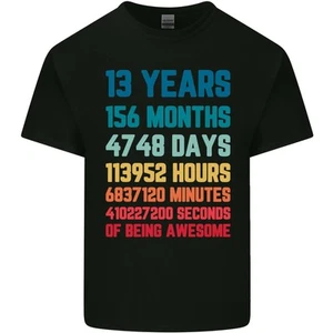 13th Birthday 13 Year Old Kids T-Shirt Childrens - Picture 1 of 21