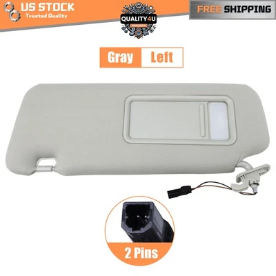 Left Driver Side Gray Sun Visor Fits 2010-2015 CX-9 Mazda with Light TDY1-69-320 Foto 1 de 4