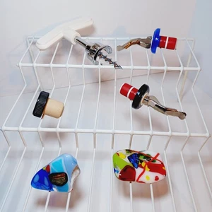 Utensilios para botellas de vino abridor de botellas tapones de vino verter tapón daños ver foto - Imagen 1 de 12