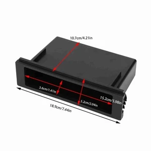 Caja de almacenamiento estéreo de radio de coche Din individual 1 din soporte para reproductor de CD radio estéreo de coche - Imagen 1 de 12