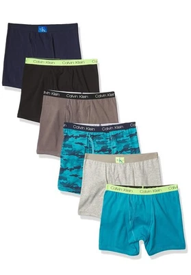 Calvin Klein Boys' Modern Cotton Boxer Briefs (6 Pack) - XL (16-18) - Image 1 of 4