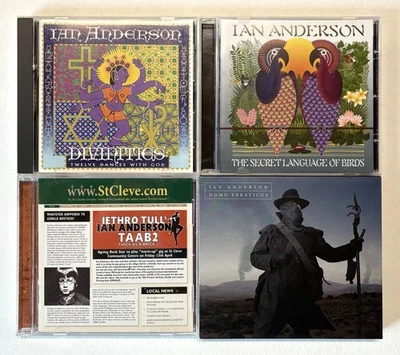 4x Ian Anderson CD Lot (Divinities, Secret Language, Taab2 & Homo Erraticus) Foto 1 de 3