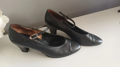 Tanzschuhe Dance Art by Diamant, Gr. 6 Schwarz Leder - Bild 1 von 4