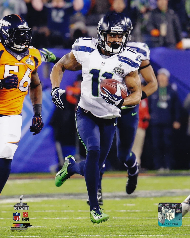 Foto 8x10 Super Bowl XLVIII Percy Harvin 2014 NFL Fútbol Seattle Seahawks Foto 1 de 1