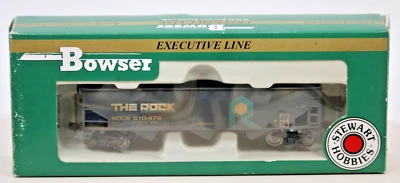 BOWSER 40521 ROCK ISLAND HO 70 TON OFFSET HOPPER RD#510476 WEATHERED NIB - Image 1 of 4