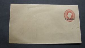 Enveloppe postale fixe vintage Canada 2c plus de 3c marron.