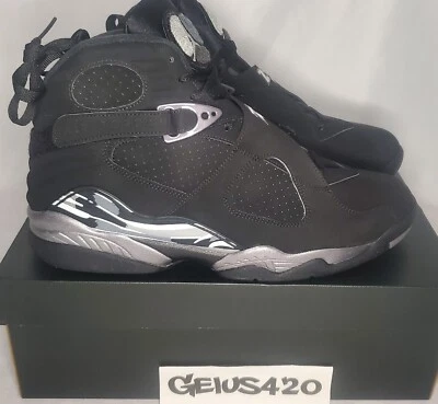Talla 13 - DS Jordan 8 Retro Negro Cromo 2015 305381-003 Nuevo  Foto 1 de 4