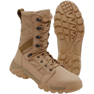 Brandit Defense Boots Military Police Outdoor Shoes Training Mens Army Camel - Picture 1 of 10