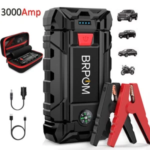BRPOM KFZ Starthilfe Car Jump Starter 3000A 26800mah Ladegerät Booster Powerbank