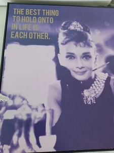 Audrey Hepburn Framed Art The best thing to hold on to is each other - Picture 1 of 5