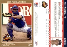 Matt Canepa 2007 MultiAd Peoria Chiefs #5 RC Card *AutographDen*
