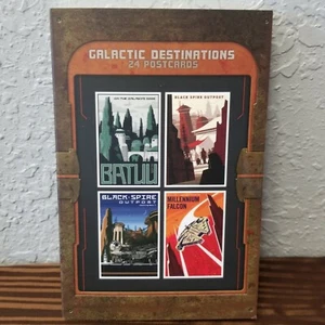 Set of 24 Disney Galaxy's Edge Star Wars Galactic Destinations POSTCARDS Batuu - Picture 1 of 1