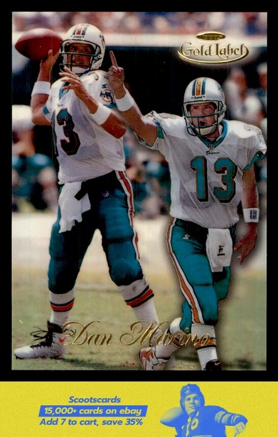1998 Topps Gold Label Dan Marino card #30 Miami Dolphins - Image 1 of 2