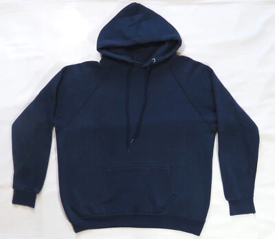 Sudadera con Capucha Vintage Años 80 Azul Blanco Hecha por Tultex Athletic 50/50 Foto 1 de 4