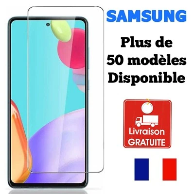 Vitre Verre Trempe Film Protection écran Samsung A13 A14 A34 A16 A54 S20FE S25+ - Photo 1/4