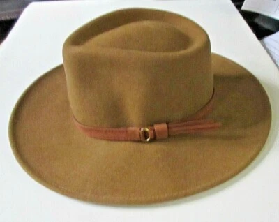 Ale by Alessandra Fedora 帽子羊毛毡可调节均码 — 第 1/4 张图片