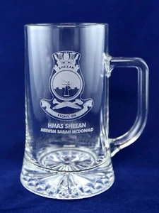 BEER GLASS MUG STEIN AWARD CUSTOM ENGRAVING LARGE GIFT SINGLE OR DOUBLE SIDED - Bild 1 von 4
