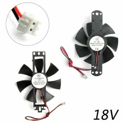 DC,18V Kühlung Lüfter Ärmel Lager Induktionskocher Kunststoff Brushless 2Pin H - Bild 1 von 4