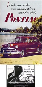 Manuale D'uso Set Proprietari DeLuxe Convertible Pontiac Chieftain 1949 - Foto 1 di 1