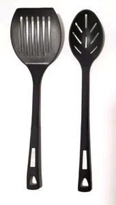 Calphalon Nylon Kochutensilien schwarz grau 2er Set bis 400 Grad erhitzen - Bild 1 von 4