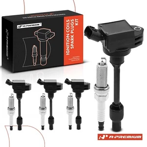 A-Premium 4x Ignition Coil + 4x Iridium Spark Plug for Toyota Camry RAV4 Corolla - Bild 1 von 9