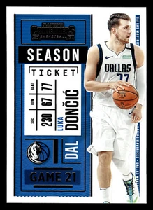 Boleto de temporada 2020-21 Panini Contenders #85 Luka Doncic Dallas Mavericks - Imagen 1 de 2