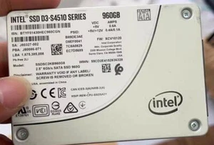 SSD interne Intel S4510 960 Go SSD SATA III 6 Go/s 2,5" SSD SSDSC2KB960G801 - Photo 1/2