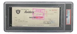 Al Davis Signed Oakland Raiders Personal Bank Check #12734 PSA/DNA - Picture 1 of 2
