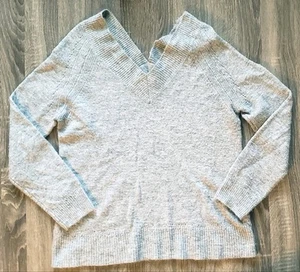Suéter Pullover Para Mujer Gris Evereve Peyton Jensen Peso Ligero - Talla S - Imagen 1 de 3