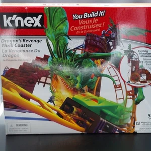 K'NEX Dragon’s Revenge Motorized Roller Coaster Set 582 Pieces Open Box Verified - Picture 1 of 3