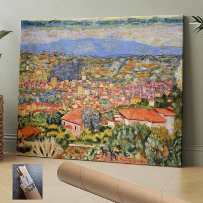 Francia Pierre Bonnard Cannet Techos Paisaje LIENZO ARTE DE PARED 30x24 pulgadas Foto 1 de 4