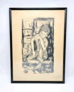 Doris Klein "Checker Game" Print Signed - Picture 1 of 6